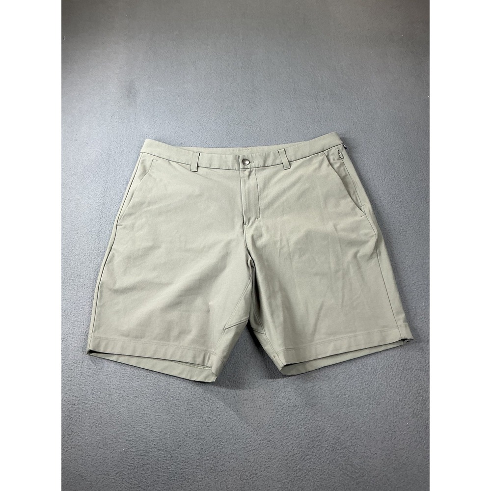 Lululemon Commission Golf Shorts Mens 36 Sage Green Technical 5-Pocket Chino 9in
